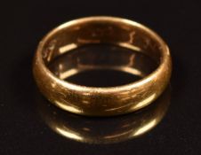 Victorian 22ct gold wedding band / ring, 5.5g, size K