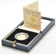 1996 Queen Elizabeth II proof gold half sovereign, cased with certificate