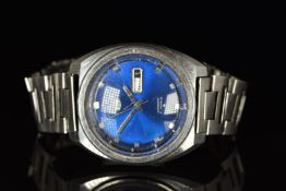 Seiko 5 gentleman's automatic wristwatch ref.6119-8273 with day and date aperture, luminous hands,