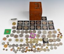 Collection of Queen Elizabeth II crowns, includes Australian examples and £5 coins, collectable £2