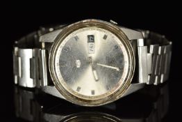 Seiko 5 gentleman's automatic wristwatch ref.6119-8160 with day and date aperture, luminous hands,
