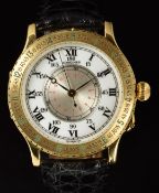 Longines Charles Lindbergh Hour Angle 18ct gold gentleman's automatic wristwatch ref. 989.5216