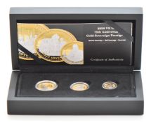 Hattons of London 2020 three coin proof gold sovereign set to commemorate 75th Anniversary of VE Day
