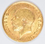 1912 George V gold full sovereign