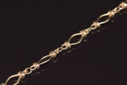 A 9ct gold bracelet, 4.1g 20.3cm