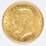 1912 George V gold half sovereign
