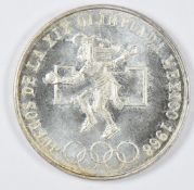 1968 Mexico Olympic silver 25 Pesos