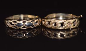 Two 9ct gold rings (damaged), 3.2g