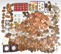 Amateur coin collection Queen Victoria onwards including a few gradeable coins. coin packs, two