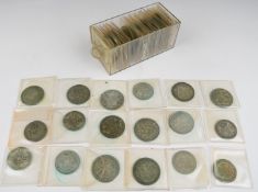 Approximately 800g of mostly good grade pre-1947 UK half crowns and florins, all in collector's