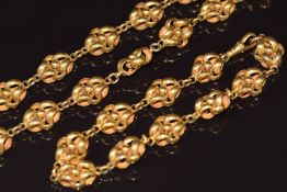 Victorian rolled gold necklace and bracelet