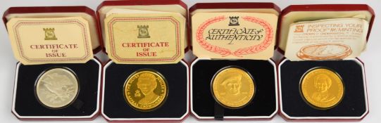 Four Pobjoy Mint sterling commemorative coins including Montgomery and Concorde scheduled