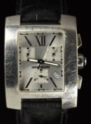 Montblanc Profile Art Deco style gentleman's chronograph wristwatch ref. 7049 with date aperture,