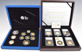 Royal Mint 2012 Queen's Diamond Jubilee silver proof coin set, comprising 22 coins, in deluxe fitted
