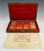 Pobjoy Mint Limited Edition (475/5000) hallmarked silver gilt Churchill commemorative ingots,