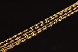 A 9ct gold chain / necklace, 2.1g