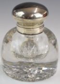 Goldsmiths & Silversmiths Company Ltd Victorian or Edward VII hallmarked silver lidded cut glass