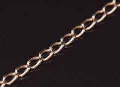 A 9ct rose gold watch chain/ bracelet, 16.8g 25cm
