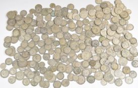 Approximately 1894g of pre-1947 UK silver coinage