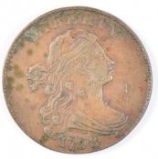 1798 USA Liberty one cent, VF+