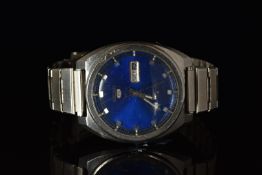 Seiko 5 gentleman's automatic wristwatch ref.6119-8273 with day and date aperture, luminous hands,