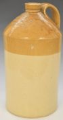 Vintage stoneware flagon for Hunt and Co, The Broadway, Newbury, height 42cm