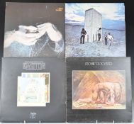 A collection of 47 albums including Led Zeppelin, Pink Floyd, Yes, Jimi Hendrix, Uriah Heep, Elton