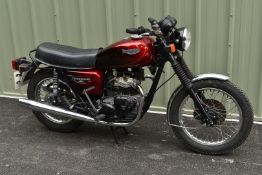 1982 Triumph TR65 Thunderbird motorcycle, registration number RMW 443Y. Purchased new by the
