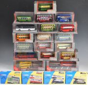 Twenty-two Corgi diecast model buses and trams to include BMMO Midland Red 40201, Bristol K6A 97859,