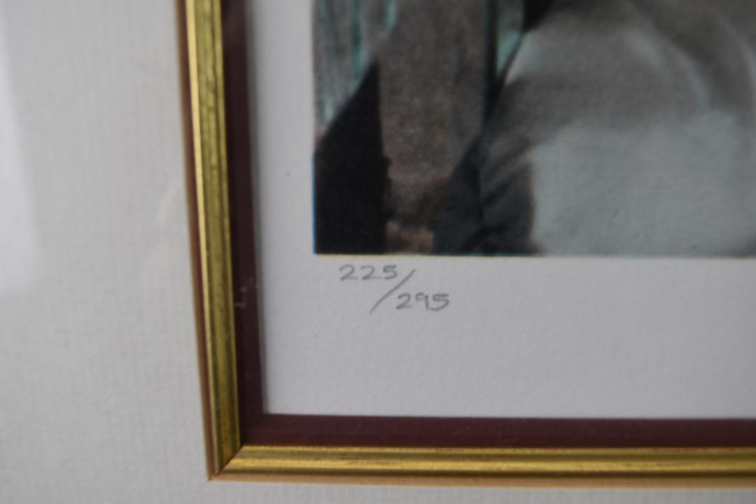 Douglas Hoffman signed limited edition 225/295 photograph of a nude lady, 60 x 73cm, in ornate - Image 3 of 5