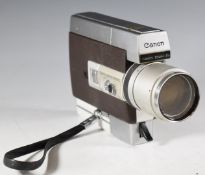 Canon Zoom 318 super 8 cine camera fitted with 10-30mm 1:1.8 zoom lens