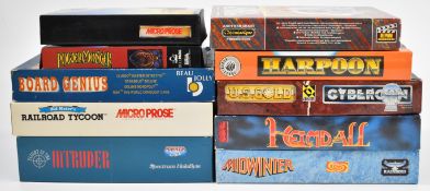 Ten Commodore Amiga retro computer games to include Railroad Tycoon, Powermonger, Midwinter,