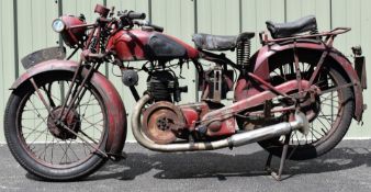 1935 Velocette GTP 250cc motorcycle, with transferable registration number BOK 655. With V5c,