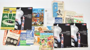Collection of football programmes including three for 2007 FA Cup Final Chelsea vs Manchester