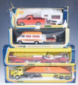 Four Corgi Toys diecast model vehicles and vehicle sets Chevrolet-Superior 61 Ambulance 405, Mazda