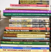 Approximately 25 railway interest books relating to diesel, electric and other locomotives