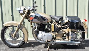 1953 BSA Golden Flash 650cc motorcycle, with non transferable registration number 904 YUC though the