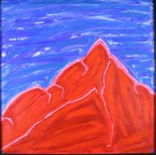 Dietmar Richard Vollmar (born 1935), oil on canvas, 'Mount Giewont' Poland, monogrammed, dated and