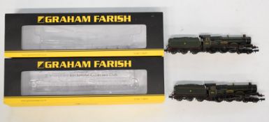 Two Graham Farish GWR N gauge model railway locomotives Earl of Dunraven, both original boxes.