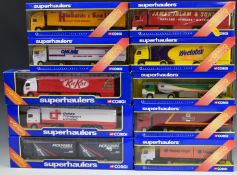 Ten Corgi Superhaulers 1:64 scale dicast model lorries to include Scania Curtainside James Irlam,