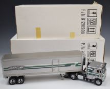 Franklin Mint 1:32 scale 1979 Freightliner cab and trailer, both in original boxes.