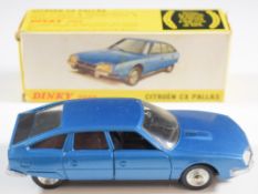Dinky Toys diecast model Citroen CX Pallas with blue body and black interior, 0011455, in original