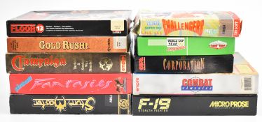 Ten Commodore Amiga retro computer games to include Campaign, Floor 13, Storm Master, Corporation