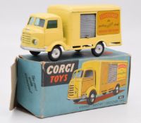 Corgi Toys diecast model Karrier 'Bantam' Lucozade van with yellow body, silver hubs, grey shutter