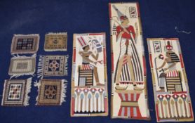 Collection of small rugs / prayer mats, largest 77 x 47cm