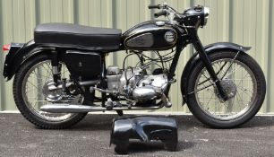 1957 Velocette Valiant 200cc motorcycle, registration number VOL 993, with V5c and also 1960 buff