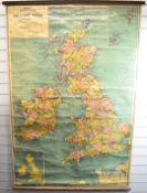 Philips School - Room Map of the British Isles Political map, scale 1:750,000, 180 x 120cm