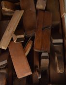 Wooden vintage woodworking planes, to include moulding planes
