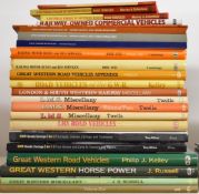 Approximately 22 railway interest books relating to road and similar vehicles