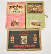 Three Chad Valley jigsaw puzzles comprising GWR Windsor castle, GWR Romans at Caerleon and CP London